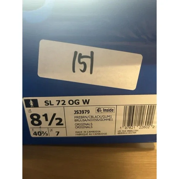 Adidas Original SL 72 OG Women’s Running Shoe Footwear Trainers Size 8.5 - Picture 11 of 11